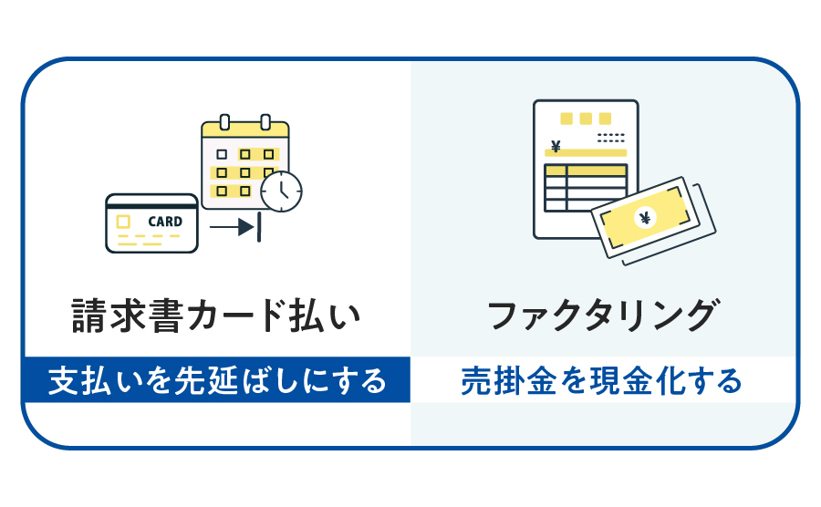 請求書クレジットカード払いのおすすめとファクタリングサービスの比較